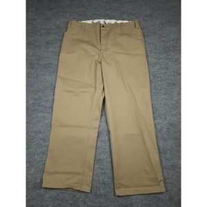 Ben Davis Pants Men's 40 (FITS 37 x 30) Beige Brown Khaki Chino Original Work